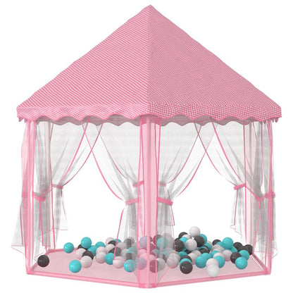 Princess Play Tent with 250 Balls Pink 133x140 cm
