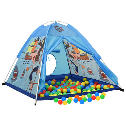 Children Play Tent with 250 Balls Blue 120x120x90 cm