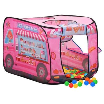 Children Play Tent with 250 Balls Pink 70x112x70 cm