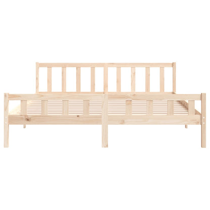 Bed Frame without Mattress Solid Wood 160x200 cm