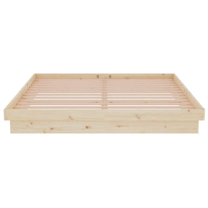 Bed Frame without Mattress Solid Wood 160x200 cm