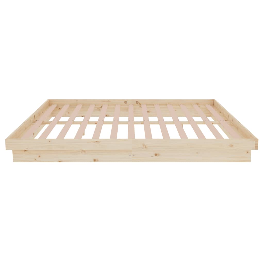 Bed Frame without Mattress Solid Wood 160x200 cm