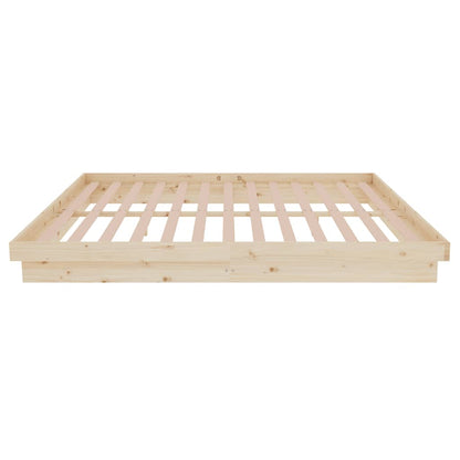 Bed Frame without Mattress Solid Wood 160x200 cm