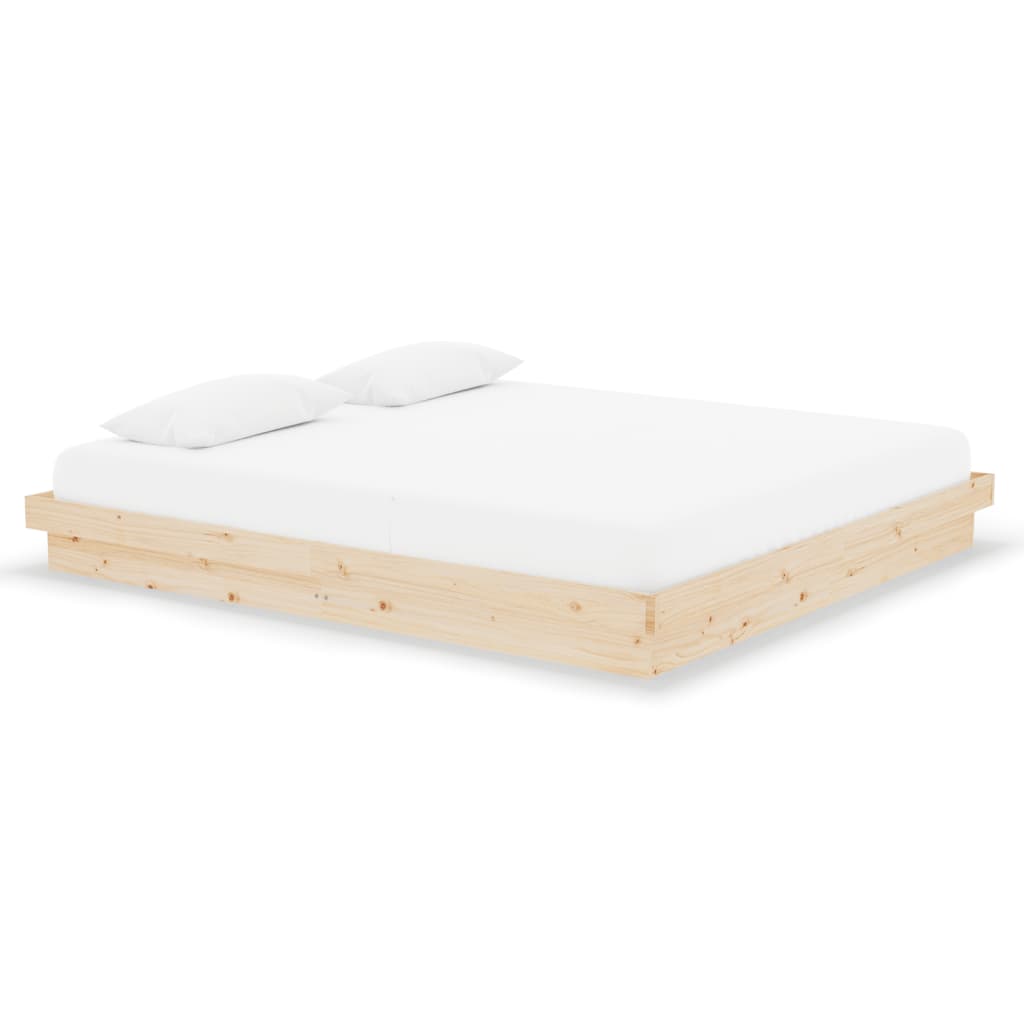 Bed Frame without Mattress Solid Wood Super King