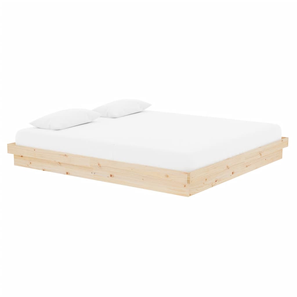 Bed Frame without Mattress Solid Wood Super King