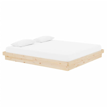 Bed Frame without Mattress Solid Wood Super King