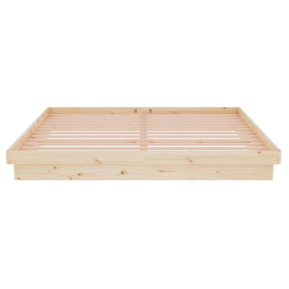 Bed Frame without Mattress Solid Wood Super King