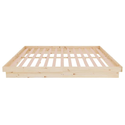 Bed Frame without Mattress Solid Wood Super King