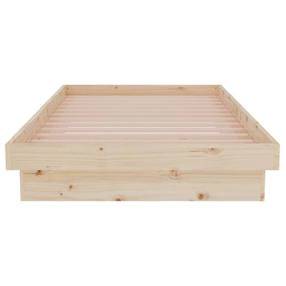 Bed Frame without Mattress Solid Wood Single