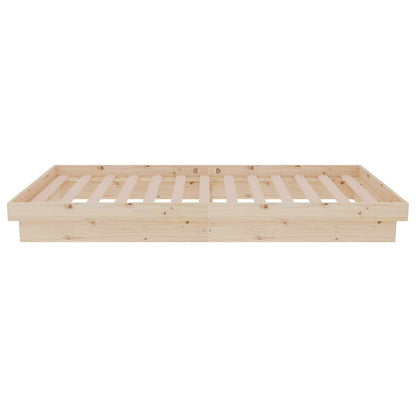 Bed Frame without Mattress Solid Wood Single