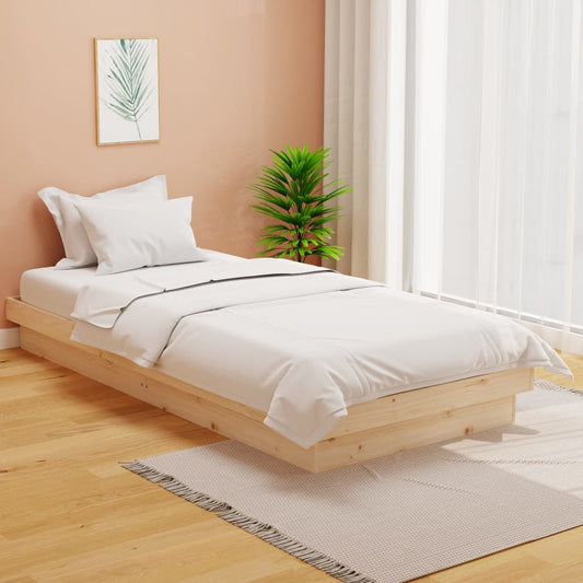 Bed Frame without Mattress Solid Wood Single