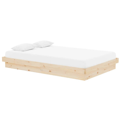 Bed Frame without Mattress Solid Wood Small Double