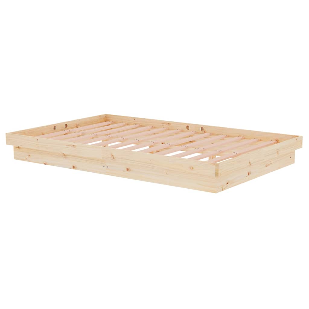 Bed Frame without Mattress Solid Wood Small Double