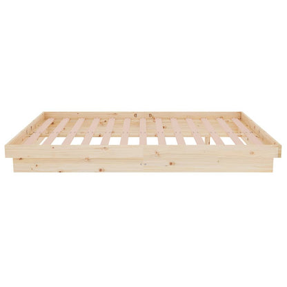 Bed Frame without Mattress Solid Wood Small Double