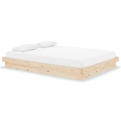 Bed Frame without Mattress Solid Wood 140x190 cm