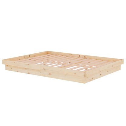Bed Frame without Mattress Solid Wood 140x190 cm