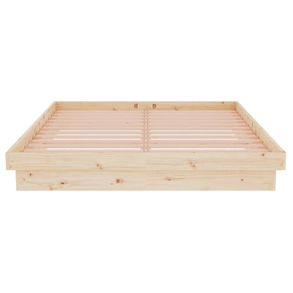 Bed Frame without Mattress Solid Wood 140x190 cm