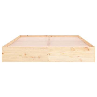Bed Frame without Mattress Solid Wood 140x200 cm