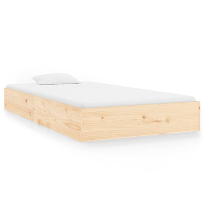 Bed Frame without Mattress Solid Wood 100x200 cm