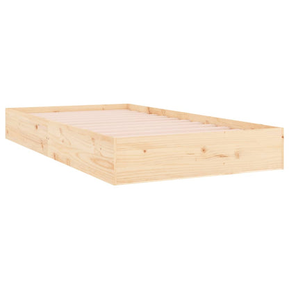 Bed Frame without Mattress Solid Wood 100x200 cm