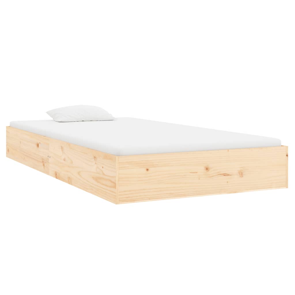 Bed Frame without Mattress Solid Wood 100x200 cm