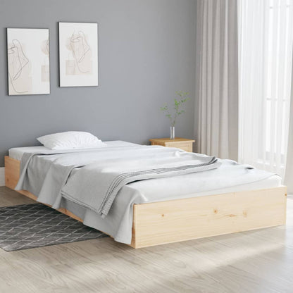 Bed Frame without Mattress Solid Wood 100x200 cm