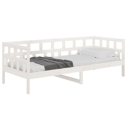 Day Bed without Mattress White Solid Wood Pine 80x200 cm