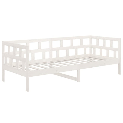 Day Bed without Mattress White Solid Wood Pine 80x200 cm