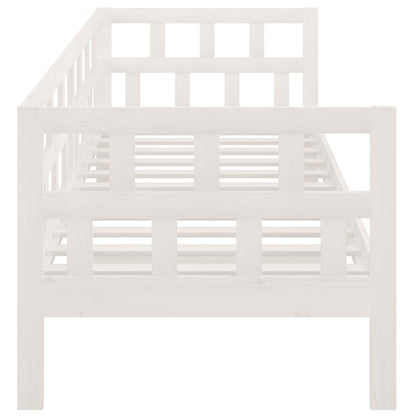Day Bed without Mattress White Solid Wood Pine 80x200 cm