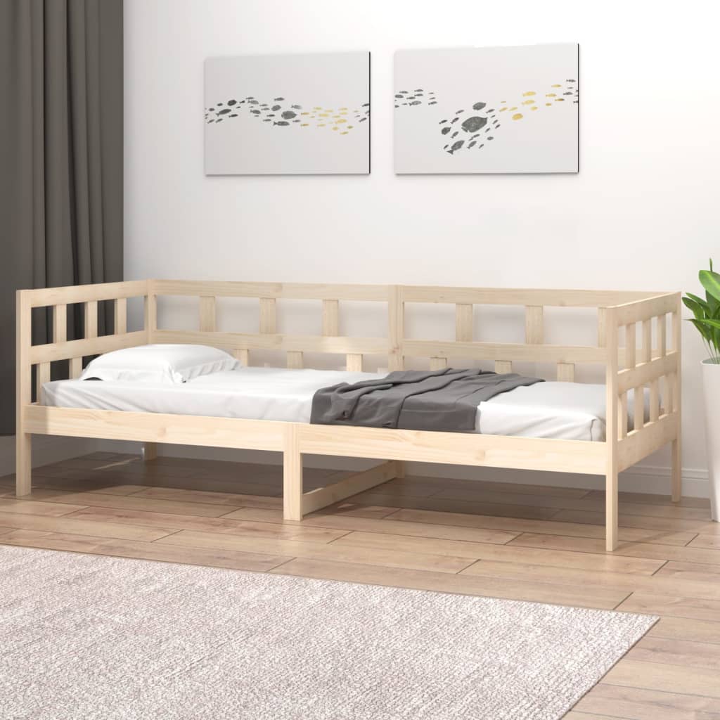 Day Bed without Mattress Solid Wood Pine 90x190 cm Single