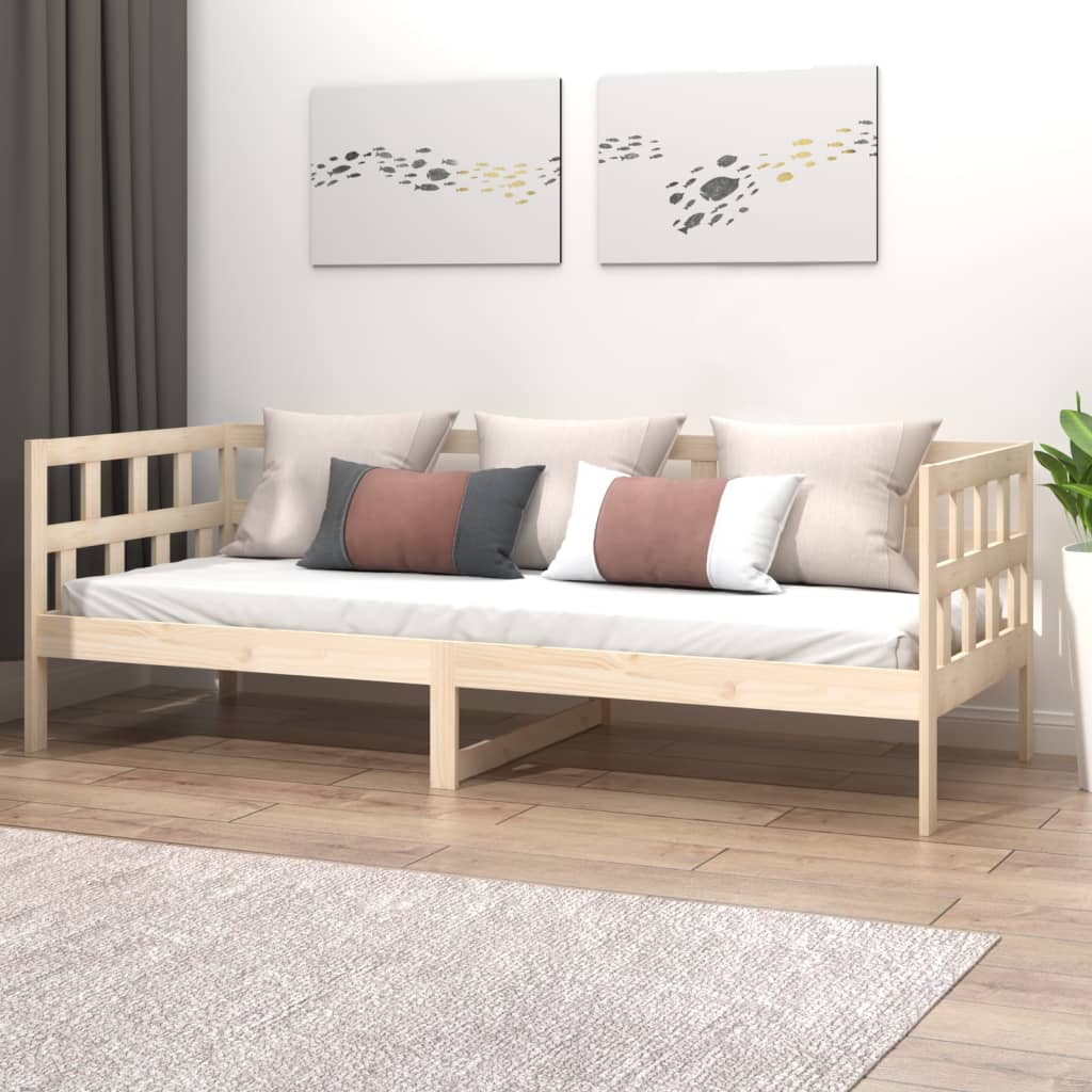 Day Bed without Mattress Solid Wood Pine 90x190 cm Single