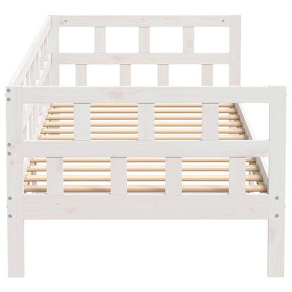 Day Bed without Mattress White Solid Wood Pine 90x190 cm Single