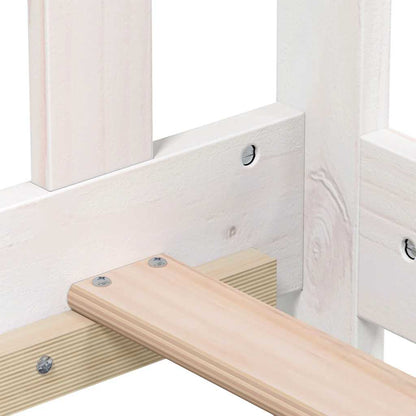 Day Bed without Mattress White Solid Wood Pine 90x190 cm Single