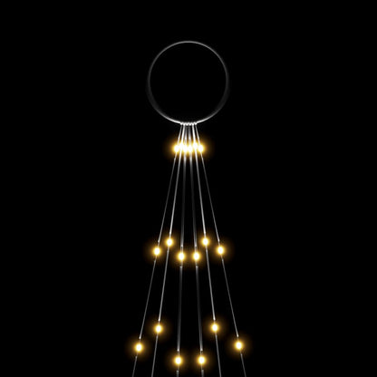 Christmas Tree on Flagpole Warm White 108 LEDs 180 cm