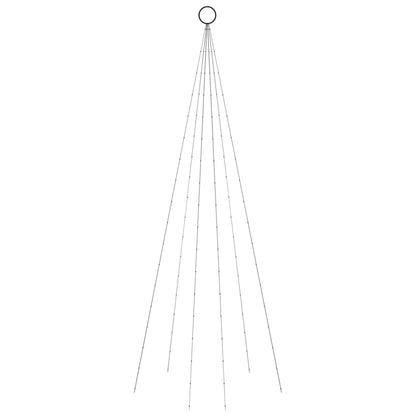 Christmas Tree on Flagpole Cold white 108 LEDs 180 cm