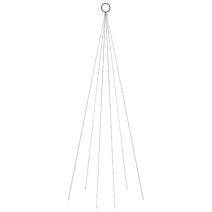 Christmas Tree on Flagpole Blue 108 LEDs 180 cm