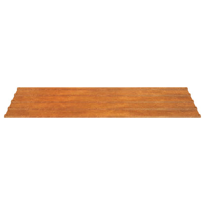 Roof Panels 12 pcs Rusty 80x44 cm Corten Steel
