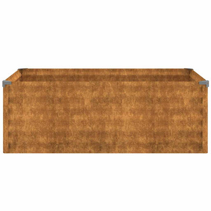Garden Raised Bed 100x50x36 cm Corten Steel