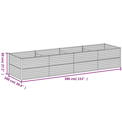 Garden Raised Bed 386x100x69 cm Corten Steel