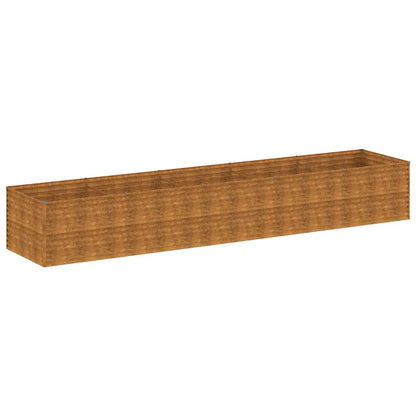 Garden Raised Bed 479x100x69 cm Corten Steel