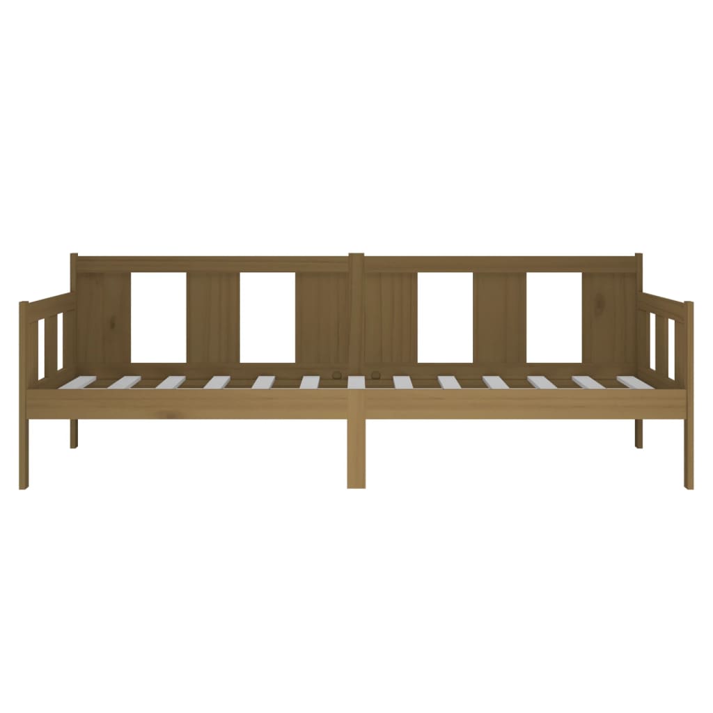 Day Bed without Mattress Honey Brown Solid Wood Pine 90x190 cm Single