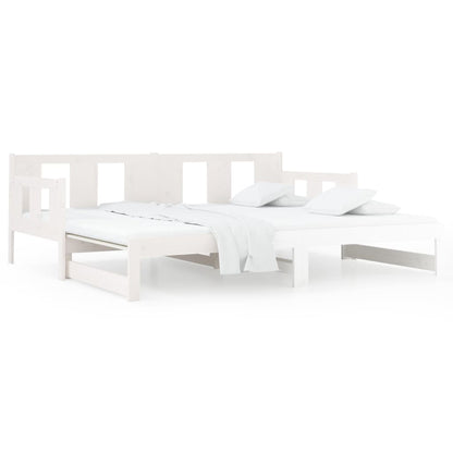 Pull-out Day Bed without Mattress White 2x(80x200) cm