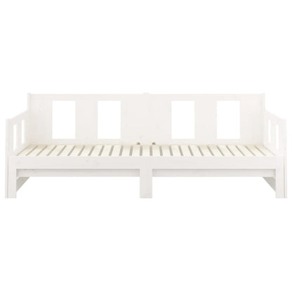 Pull-out Day Bed without Mattress White 2x(80x200) cm