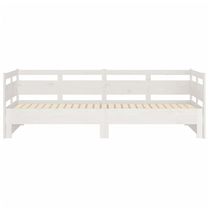 Pull-out Day Bed without Mattress White 2x(90x200) cm