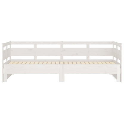 Pull-out Day Bed without Mattress White 2x(90x190) cm