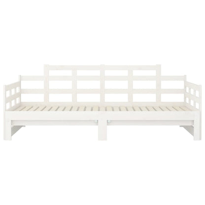 Pull-out Day Bed without Mattress White 2x(90x190) cm