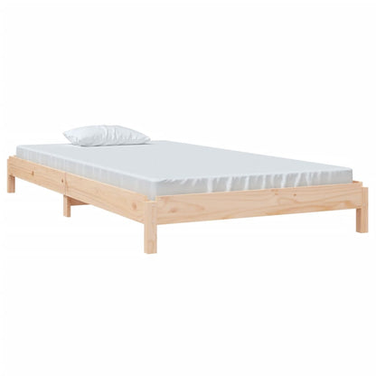 Stack Bed without Mattress 100x200 cm Solid Wood Pine