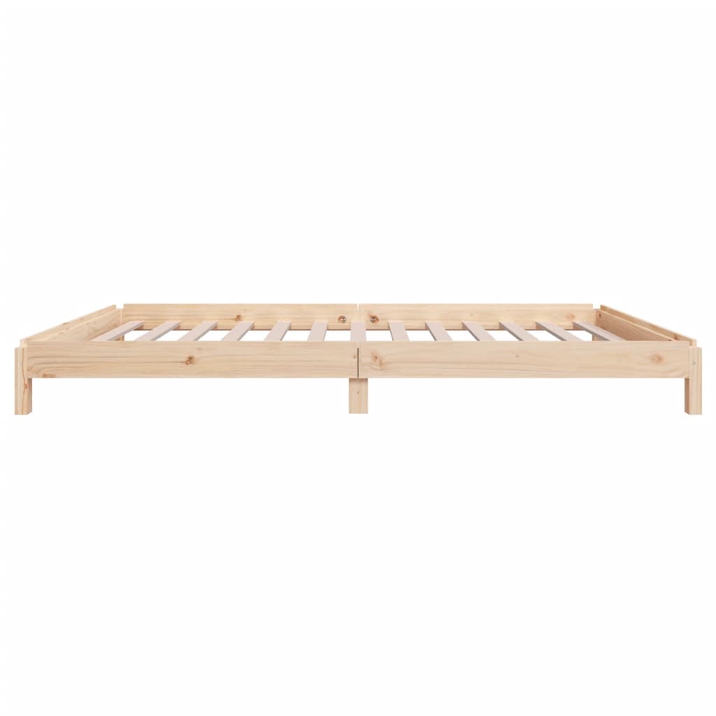 Stack Bed without Mattress 100x200 cm Solid Wood Pine