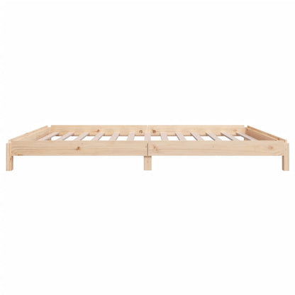 Stack Bed without Mattress 100x200 cm Solid Wood Pine