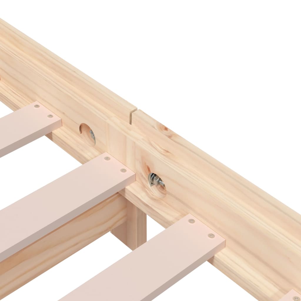 Stack Bed without Mattress 75x190 cm Small Single Solid Wood Pine